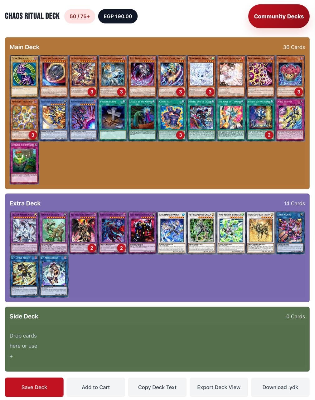 Chaos Ritual Deck - Yu-Gi-Oh! product available from Stiva Store Egypt